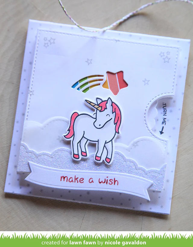 Reveal Wheel Shooting Star add-on Dies by Lawn Fawn